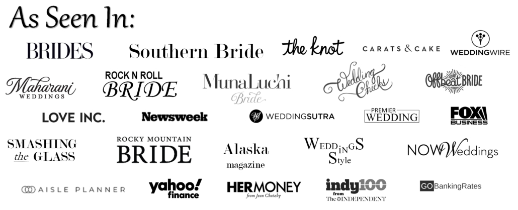 Alchemy Events has been featured in the following magazines and wedding blogs: Brides Magazine, Weddings in Style, Rock n Roll Bride, Southern Bride, New Orleans Weddings Magazine, Smashing the Glass, Wedding Chicks, Maharani Weddings, Offbeat Bride, Wedding Wire, Premier Wedding, The Knot and Alaska Magazine